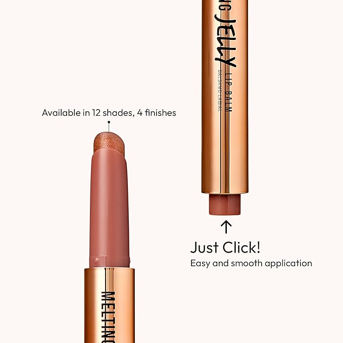 KISS NEW YORK Professional Melting Jelly Lip Balm, High Shine & Moisturizing Lip Stick, Long Lasting, Plumping Effect Look, Non-Sticky & Not Cakey, Easy Application & Natural Coverage (Chili Mango)-Velvo Beauty