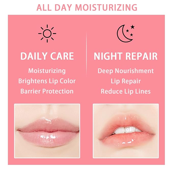 3 Pcs Bee Lip Balm Honey Pot, Honey Strawberry Watermelon Lip Mask Overnight, Moisturizing Sleeping Lip Mask, Hydrate Repair Prevent Dry Cracked Lip Care (Honey+Strawberry+Watermelon)-Velvo Beauty