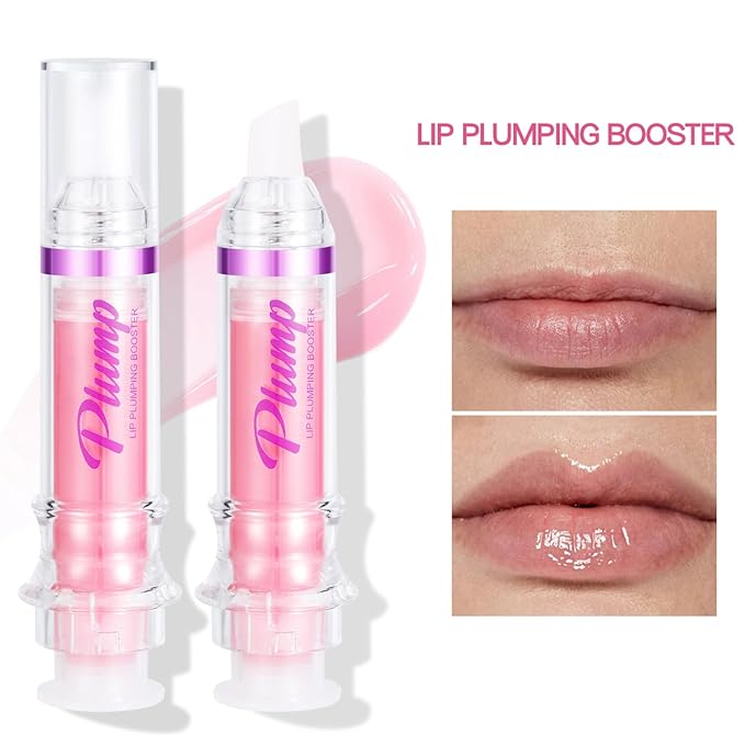 Lip Plumper Gloss,Natural Spicy Lip Plumping Booster Moisturizing Hydrating Lip Plumping Oil and Lip Care Serum for Women Girls(#2)-Velvo Beauty