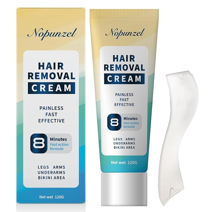 Hair Removal Cream for Women, Men - Bikini, Intimate Areas - Painless Depilatory for Body, Legs, Arms, Underarms, Private Areas - 120g-Velvo Beauty