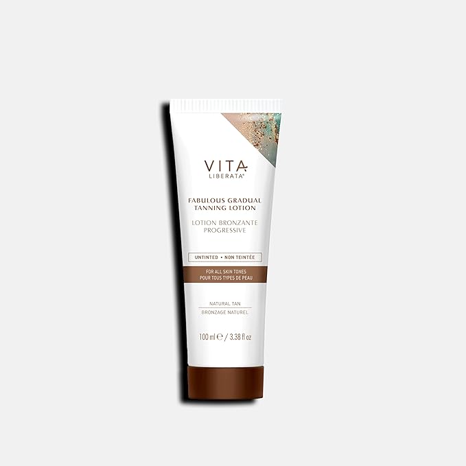 VITA LIBERATA Fabulous Gradual Tanning Lotion - Buildable Formula, Sun-Kissed Tan, Untinted For Minimal Transfer, Lasting Finish, Formulated with Hyaluronic Acid, 3.38 lf.oz-Velvo Beauty