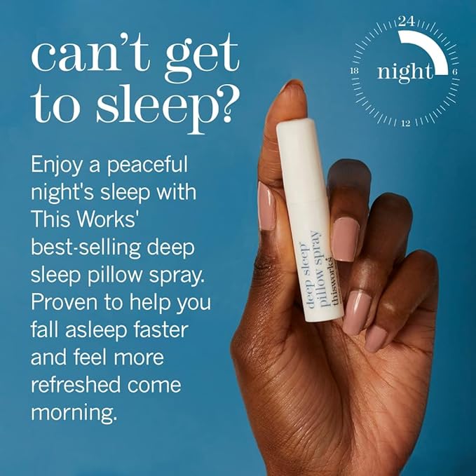 thisworks Choose Sleep Travel Kit, The Deep Sleep Pillow Mini Spray and Aromatherapeutic Roller Ball Infused with Eucalyptus, Frankincense & Lavender Essential Oils, 2x5ml-Velvo Beauty