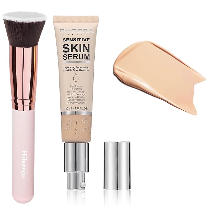 2024 New PHOERA Foundation Makeup for Mature Skin, Wrinkles Matte Natural Finish for a Flawless Complexion (N02 Nude)-Velvo Beauty