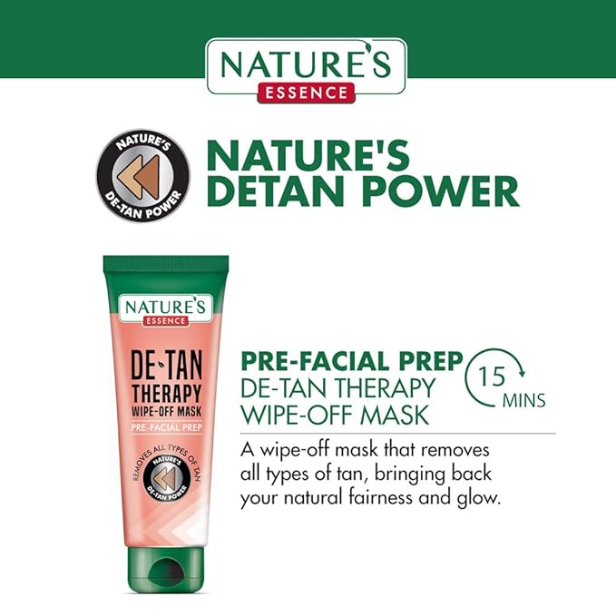 Nature's Essence Glowing Gold Facial Kit (60Grams+15ML)-Velvo Beauty