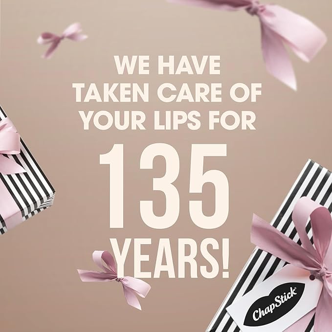 ChapStick Classic (1 Box of 12 Sticks, 12 Total Sticks, Cherry Flavor) Skin Protectant Flavored Lip Balm Tube, 0.15 Ounce Each, 12 Count (Pack of 1)-Velvo Beauty