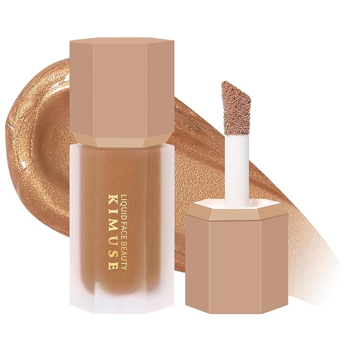 KIMUSE Soft Liquid Contour Stick, Glow Liquid Cream Bronzer, Weightless, Long-Wearing, Smudge Proof, Natural-Looking, Blendable, Bronzer Makeup-Velvo Beauty
