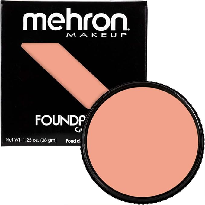 Mehron Makeup Foundation Greasepaint | Stage, Face Paint, Body Paint, Halloween Makeup 1.25 oz (38 g) (AUGUSTE)-Velvo Beauty