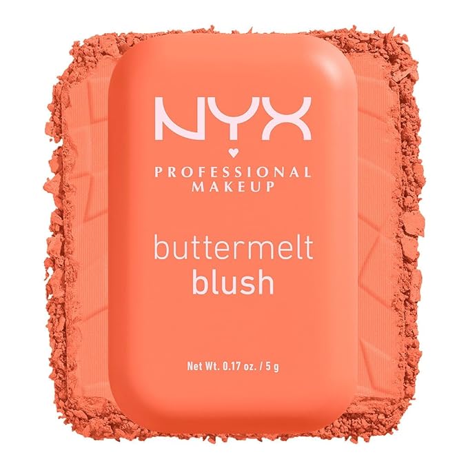 NYX PROFESSIONAL MAKEUP Buttermelt Powder Blush, Fade and Transfer-Resistant Blush, Up to 12HR Make Up Wear, Vegan Formula - Sooner The Butta-Velvo Beauty