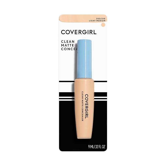 COVERGIRL - Clean Matte Concealer, Oil-Free, Lightweight Formula, Blendable, Natural-Looking Coverage, 100% Cruelty-Free (Pack of 2)-Velvo Beauty