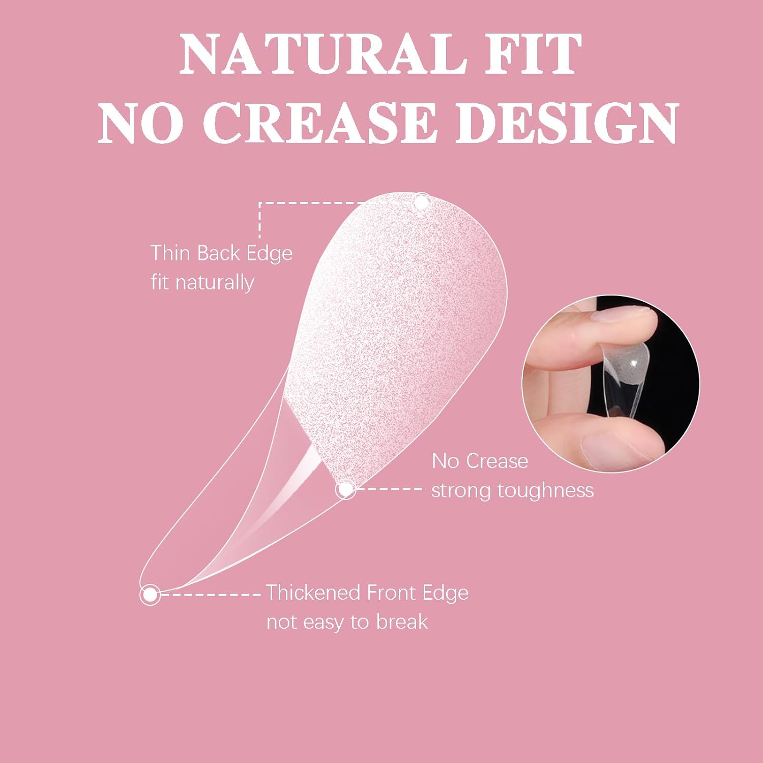 Extra Short Almond Nail Tips, SSWSBYKE 300pcs 15 Sizes Gel Acrylic Nail Tips for Full Cover Pre-Shaped Fake Nails Tips Half Matte Press On Nails for Extension Home DIY Salon-Velvo Beauty