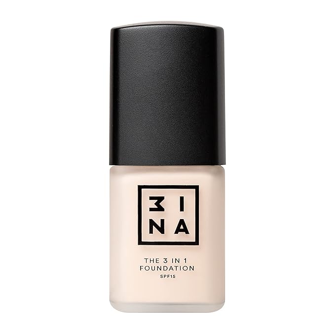 3INA The 3-In-1 Foundation 210 - Vegan Formula - Combination Of Primer, Concealer And Foundation - Medium Coverage - Natural Finish - Perfect For Covering Lines And Blemishes - Long Lasting - 1.01 Oz-Velvo Beauty