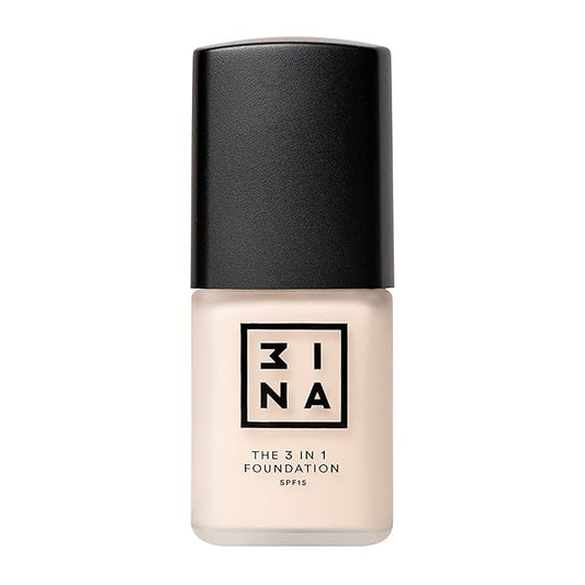 3INA The 3-In-1 Foundation 210 - Vegan Formula - Combination Of Primer, Concealer And Foundation - Medium Coverage - Natural Finish - Perfect For Covering Lines And Blemishes - Long Lasting - 1.01 Oz-Velvo Beauty