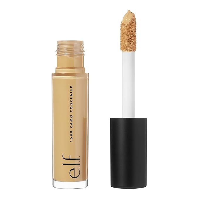 e.l.f. 16HR Camo Concealer, Full Coverage & Highly Pigmented, Matte Finish, Deep Caramel, 0.203 Fl Oz (6mL)-Velvo Beauty