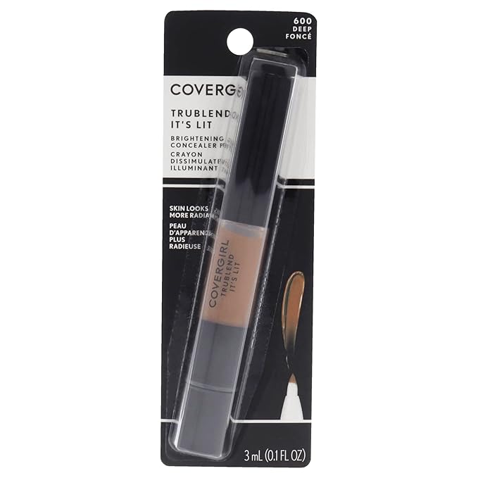 COVERGIRL Trublend It's Lit Concealer, Deep D6-D8, 0.10 Ounce-Velvo Beauty