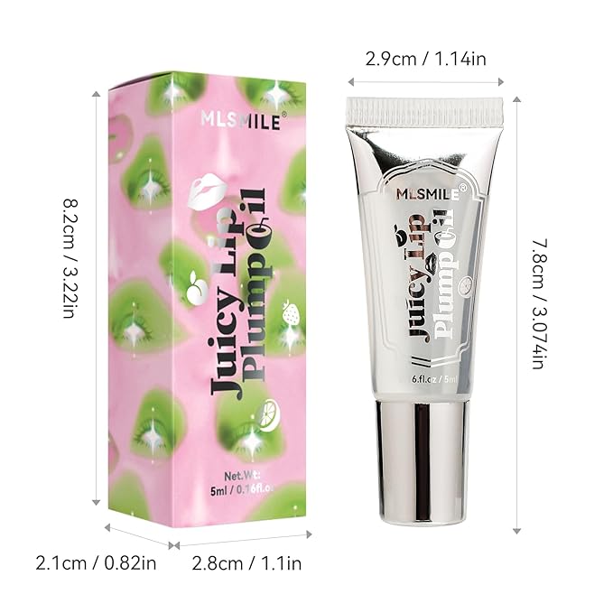 Lip Plumping Booster, Spicy Roll On Lip Plumper Gloss Lip Plumping Oil, Ultra-Hydrating & Nourishing, Lip Enhancer Lipstick, Glossy Finish Fuller Natural Lip Gloss for Women Girls (#04)-Velvo Beauty