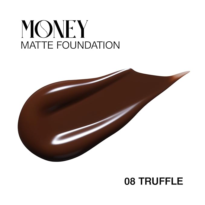 Matte Foundation Money - Long-Lasting Makeup Foundation with Flawless & Buildable Coverage - Liquid Foundation for All Skin Types (Truffle)-Velvo Beauty