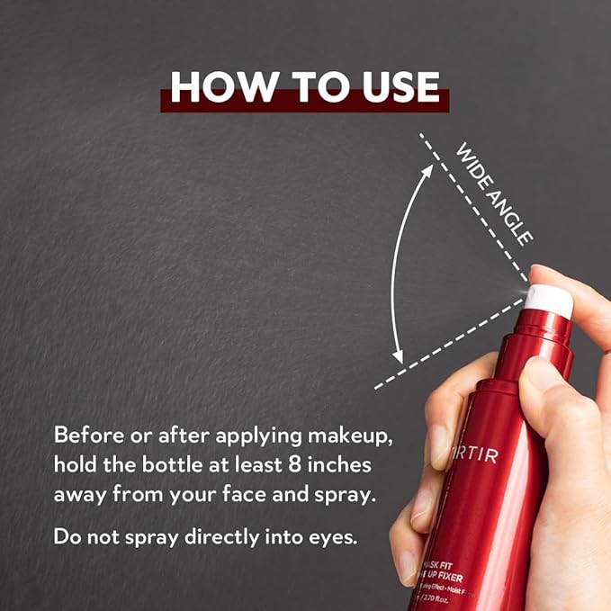 TIRTIR Mask Fit Make-up Fixer, 24H Long Lasting Makeup Finishing Setting Spray, Lightweight and Non-greasy, 2.7 Fl Oz-Velvo Beauty