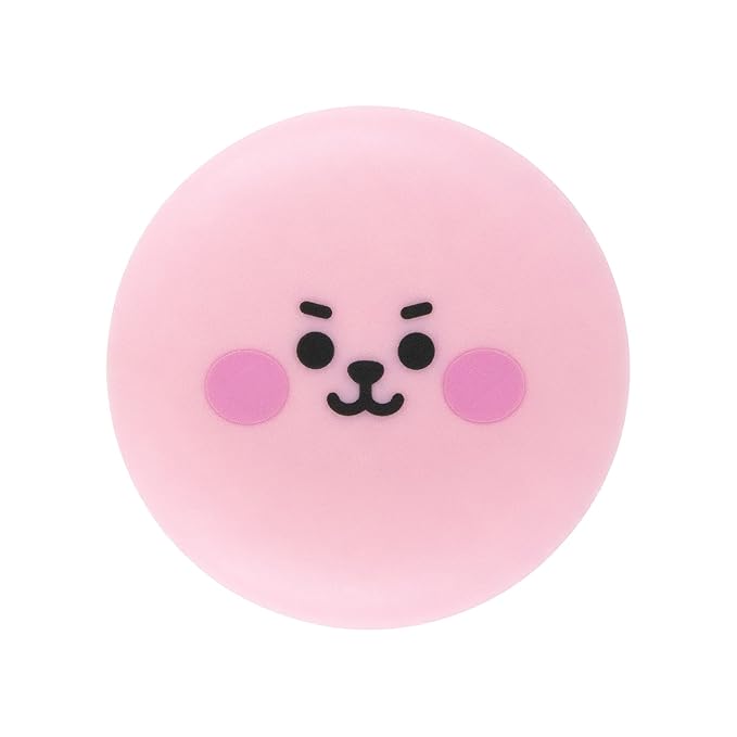 The Crème Shop | BT21 Baby - COOKY Macaron Lip Balm - White Peach (Pink Tinted)-Velvo Beauty