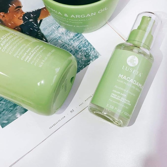 Luseta Macadamia Oil Hair Moisture Serum Nourishing & Revitalizing for Normal and Dry Hair 3.38oz-Velvo Beauty