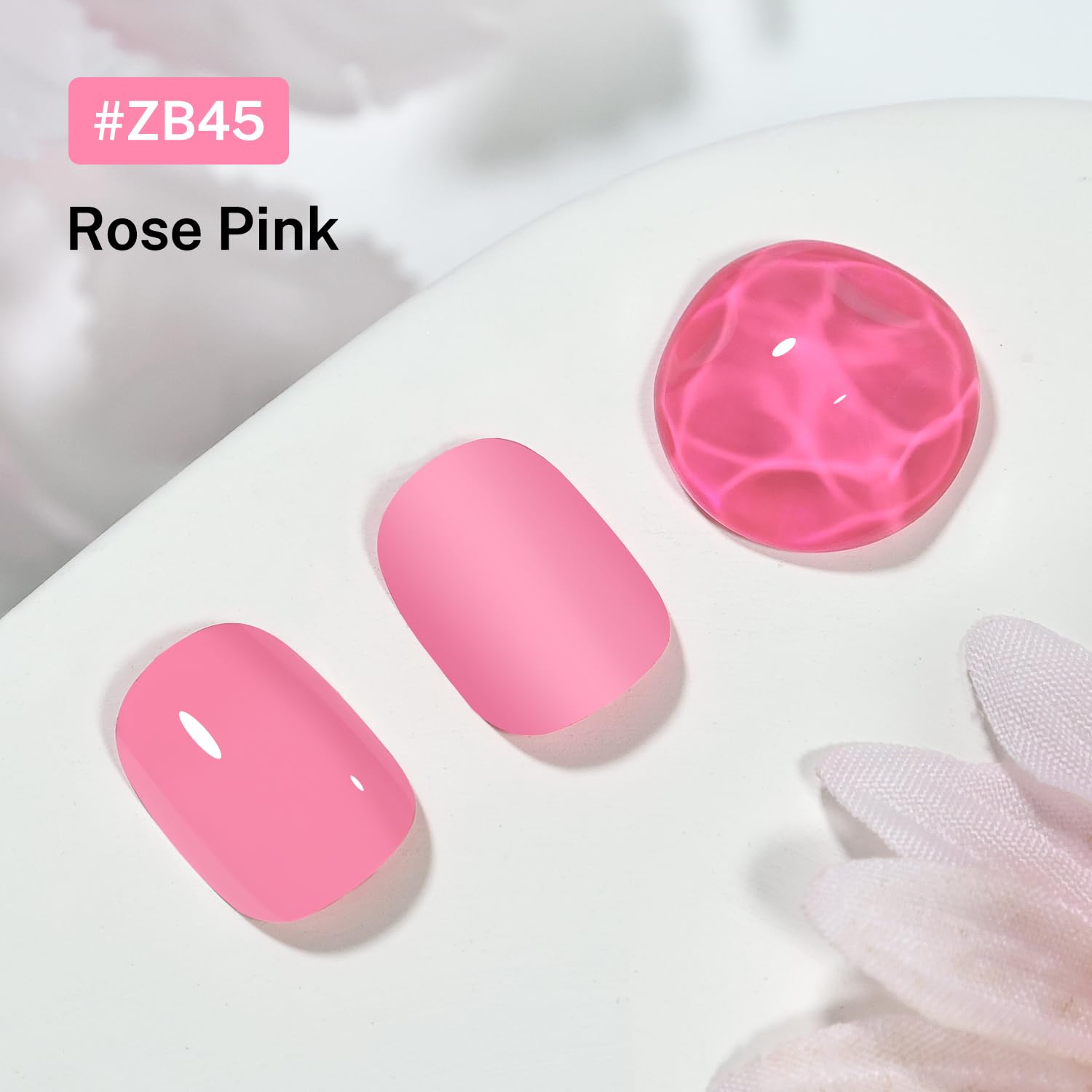 16.5ml Rose Pink Nail Polish Large Volume Quick Drying Nail Polish, Fast Drying and Long Lasting Color Nail Art DIY Home Manicure Gift for Women-Velvo Beauty
