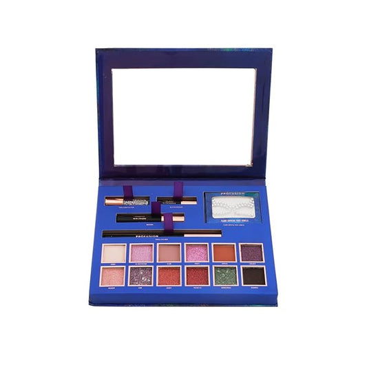 Profusion Cosmetics Euphoric Glam Eyes, Transform Your Appearance with Crystal Face Jewels and More, Sparkle all Day and Night with all in one Eyeshadow Palette to Unleash Your Inner Glam-Velvo Beauty