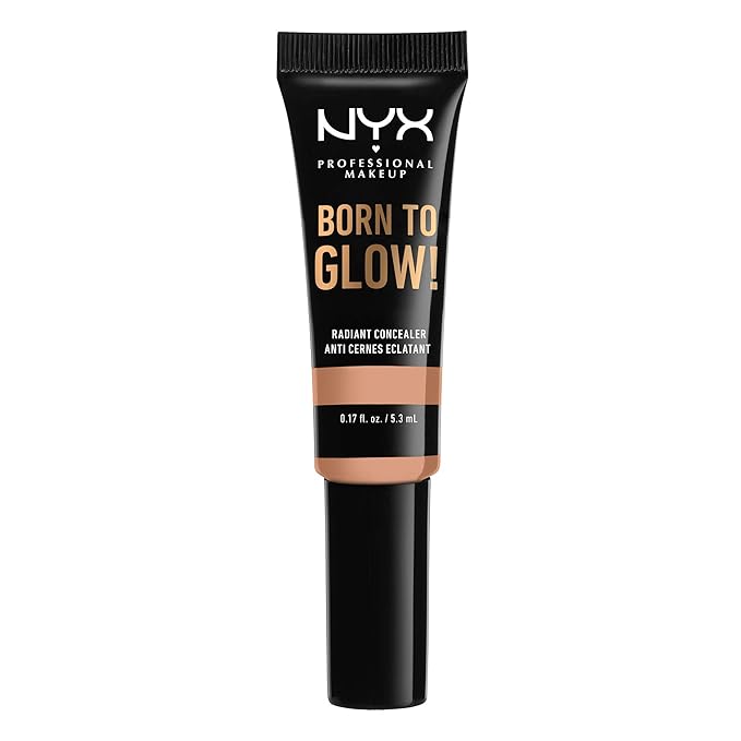 NYX PROFESSIONAL MAKEUP Born To Glow Radiant Concealer, Medium Coverage - Soft Beige-Velvo Beauty