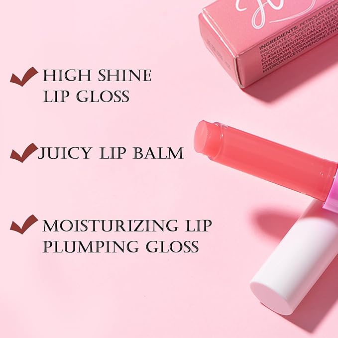 DAGEDA Tinted Lip Balm, Moisturizing Magic Color Changing Lipstick, Soothing Hydrating Lip Balm Tinted, Glossy Lip Plump Gloss Butter Balm, Lightweight, Non-Greasy, 04-Velvo Beauty