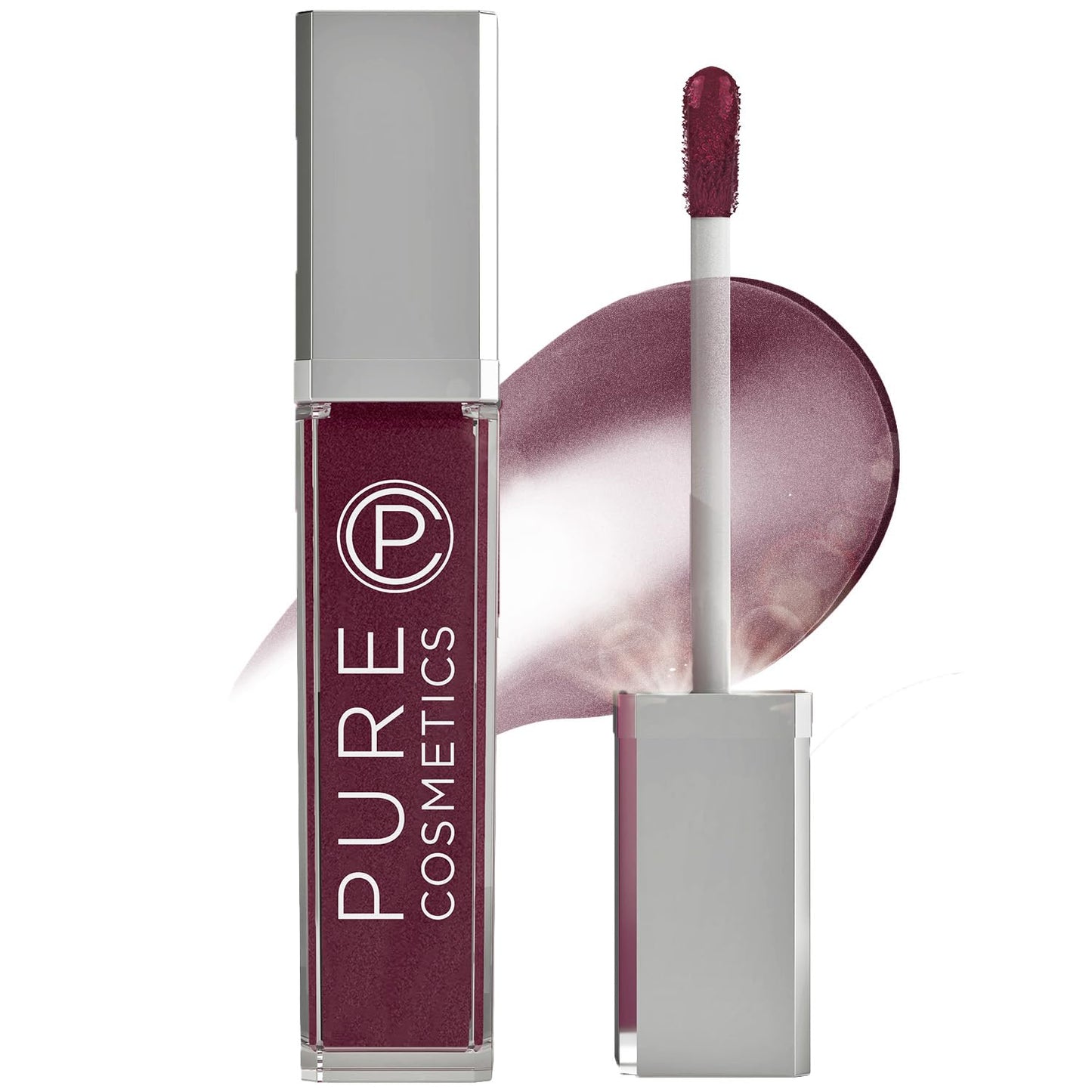Pure Cosmetics Pure Illumination Lip Gloss - LED-lit Applicator w/Side Mirror - Non-Sticky, Moisturizing & Hydrating Lip Glosses - Soothes & Protects Dry Chapped Lips (Passion)-Velvo Beauty