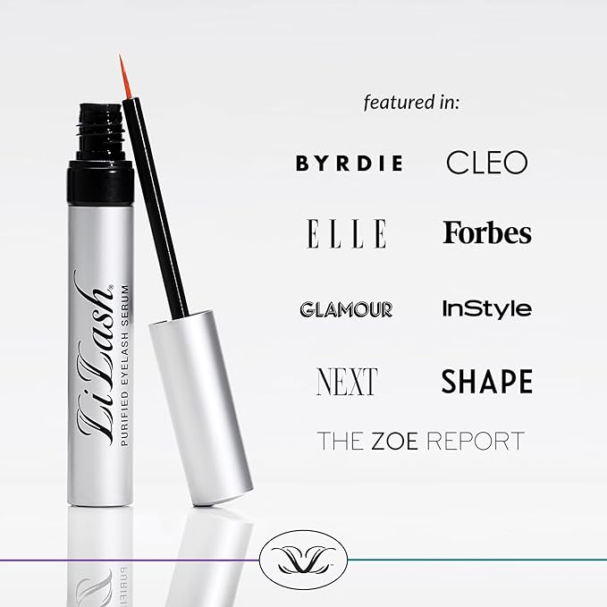 LiLash XL Eyelash Serum to Grow Longer & Fuller-Looking Lashes - Eyelash Growth Enhancer, Safe for Use with Contacts, Lash Extensions, Sensitive Eyes - Vegan & Cruelty-free (4mL, 6-Month Supply)-Velvo Beauty