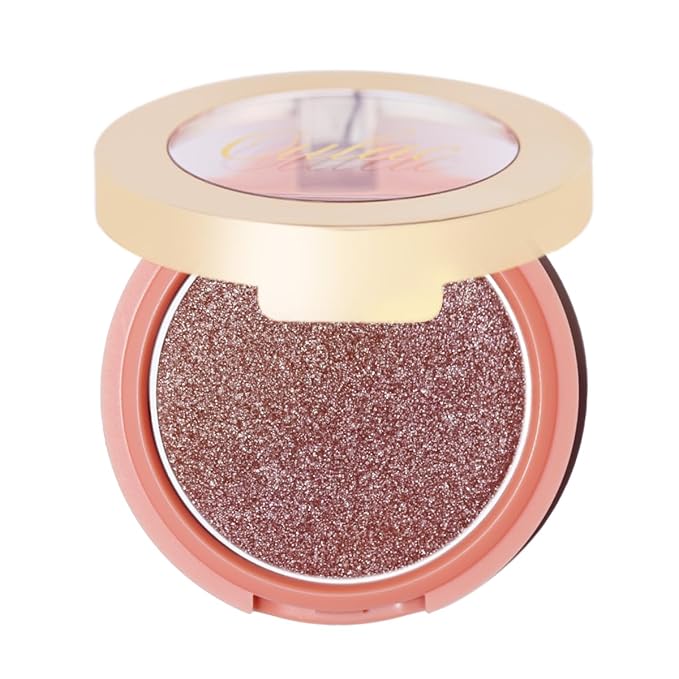 Oulac Shimmer Blush Makeup| 2 in 1 Powdery Blush & Highlighter| Pigmented&Blendable | Shape & Highlight Face| Vegan & Cruelty-Free| 4.8g F02 Love Potion-Velvo Beauty