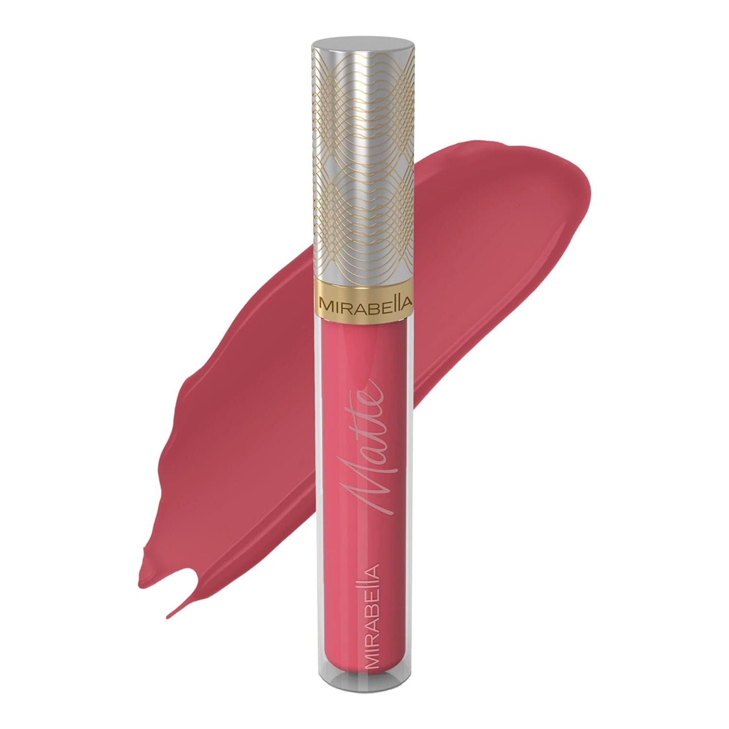 Mirabella Luxe Advanced Formula Matte Lip Gloss, Richly Pigmented Long-Wear and Full-Coverage Liquid Lipstick, Matte Lipstick for Women Stays Put and Won't Dry or Crack Lips, Heartbreaker-Velvo Beauty