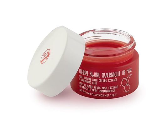 W7 Sweet Dreams Overnight Cherry Swirl Lip Mask - Cherry Extract & Hyaluronic Acid - For Hydrated, Full Looking & Irresistible Lips-Velvo Beauty