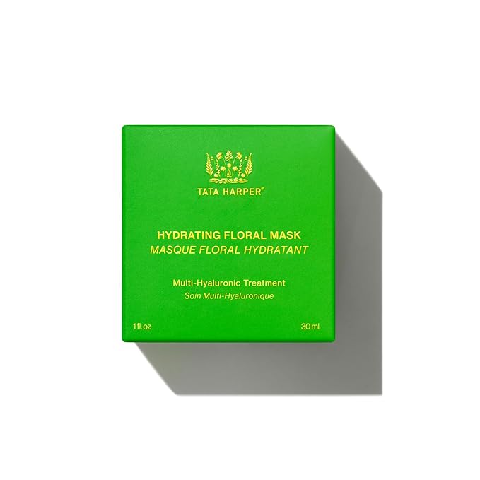 Tata Harper Hydrating Floral Face Mask, Multi-Hyaluronic Acid Redness Reducing Mask, 30ml-Velvo Beauty