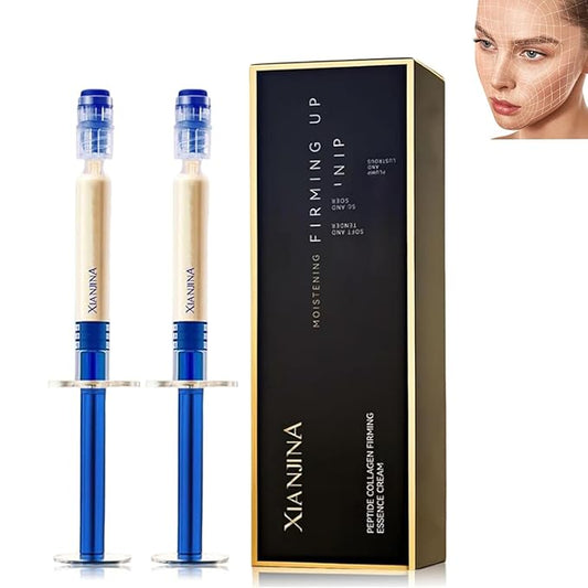 Polypeptide Collagen Elastic Essence Cream - Xianjina Anti-Wrinkle Firming Face Lotion for Women with Micro-Molecular Peptides (2PC)-Velvo Beauty