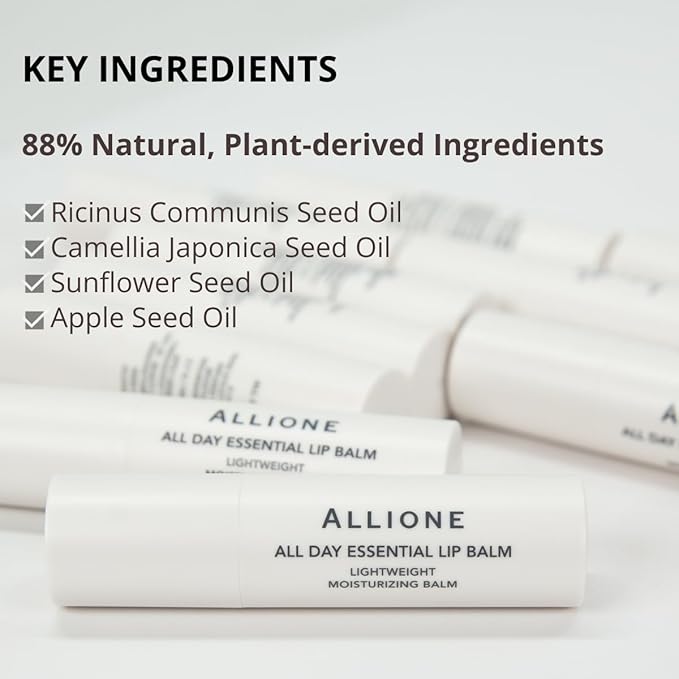All Day Essential Tinted Lip Balm 04 Allure Rose | Natural Gloss Balm, Moisturizing Lip Care, Deep Nourishing Plant-Based Chapstick, Lasting Hydration Lip Butter for Dry Cracked Chapped Lips-Velvo Beauty