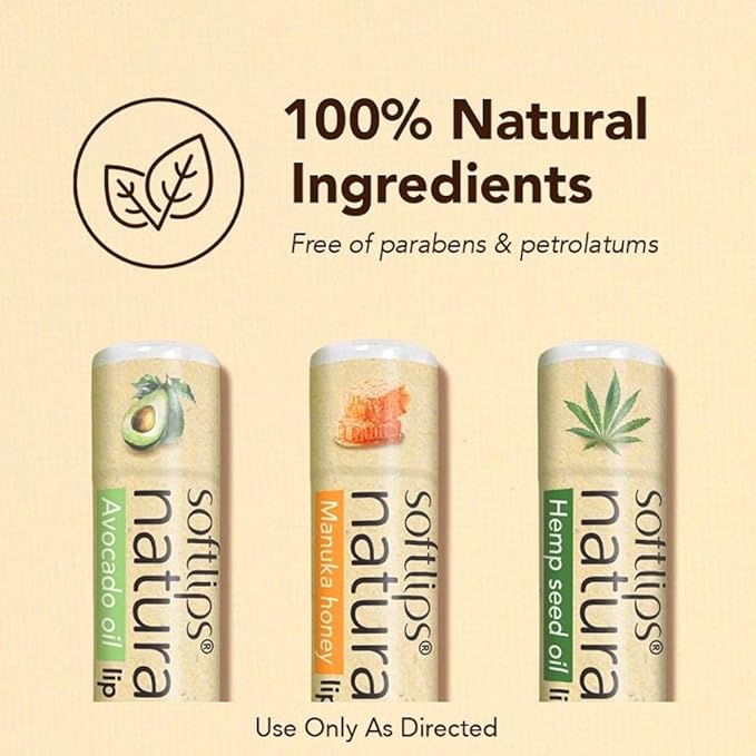 Softlips Natural with Avocado Oil Lip Balm (6)-Velvo Beauty