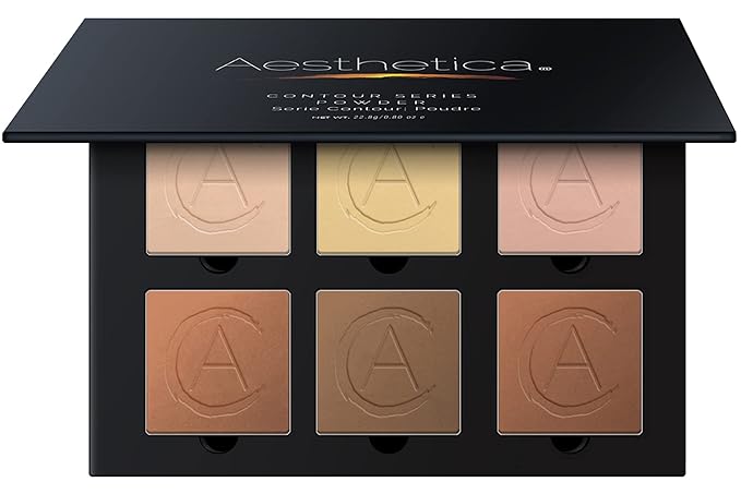 Aesthetica Cosmetics Contour and Highlighting Powder Foundation Palette/Contouring Makeup Kit; Easy-to-Follow, Step-by-Step Instructions Included-Velvo Beauty