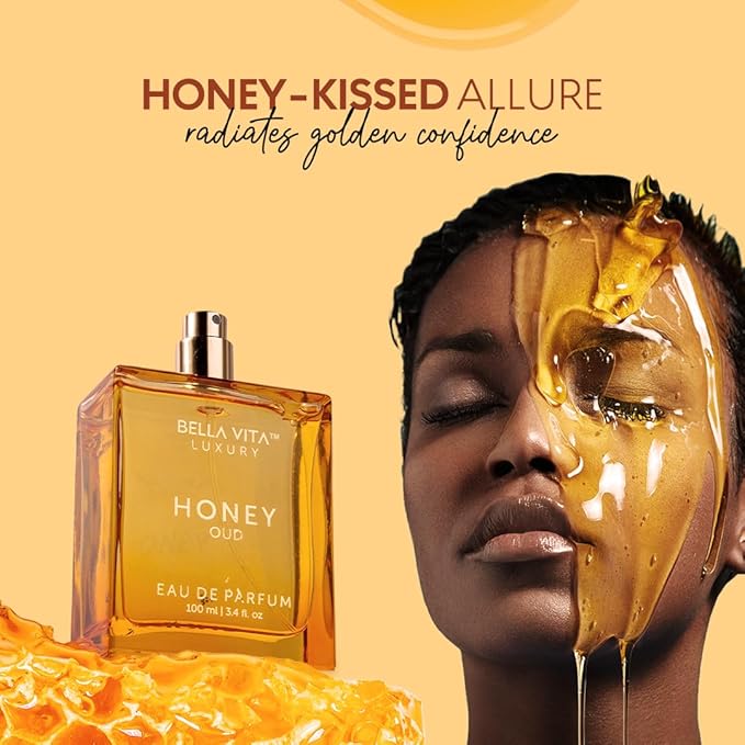 Honey Oud Eau de Parfum (3.4 fl. oz.) | Patchouli, Vanilla, Bergamot, Floral & Spicy + Made with Clean & Vegan Essentials Oils + Cruelty Free | Long-Lasting Unisex Fragrance-Velvo Beauty