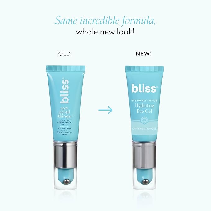 bliss Eye Do All Things Hydrating Eye Gel Depuff & Brighten Straight-from-the-Spa Paraben Free, Cruelty Free 0.7 fl oz-Velvo Beauty