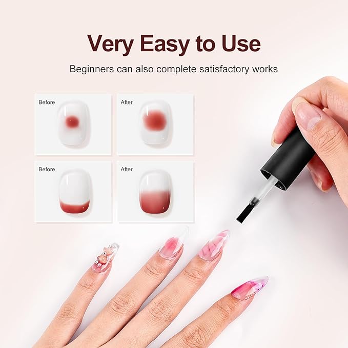 JODSONE 15 ML Blooming Gel Nail Polish Enrich Nail Life Base Coat Top Coat Solid Gel Manicure-Velvo Beauty