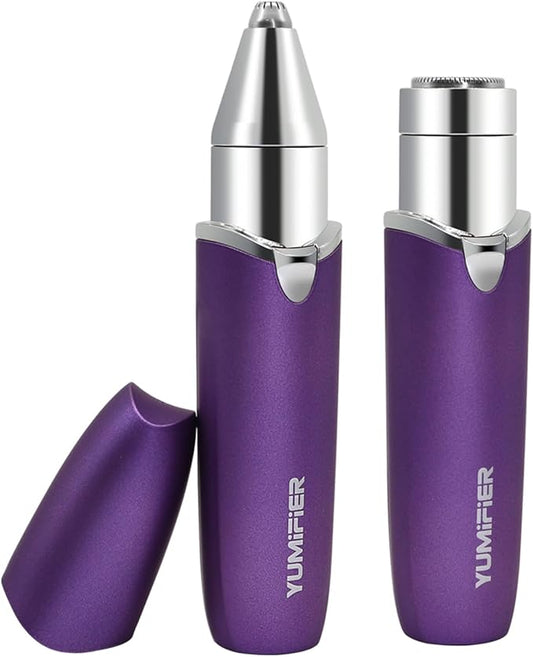 Eyebrow Facial Trimmer, Facial Hair Removal for Women, Smooth & Painless Face Razors Eyebrow Shaver for Women - 2 in 1 Facial Hair Remover & Eyebrow Trimmer with Built-in Battery for Face, Lip, Chin-Velvo Beauty