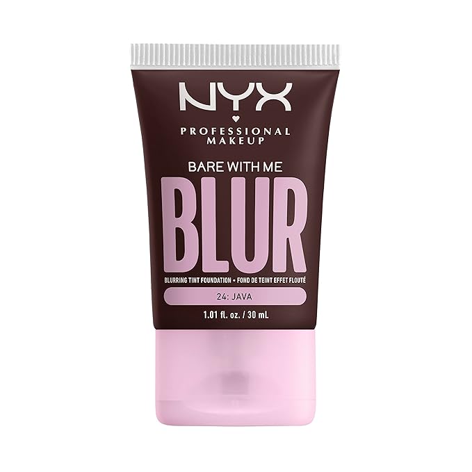 NYX PROFESSIONAL MAKEUP Bare With Me Blur Skin Tint Foundation Make Up with Matcha, Glycerin & Niacinamide - Java-Velvo Beauty