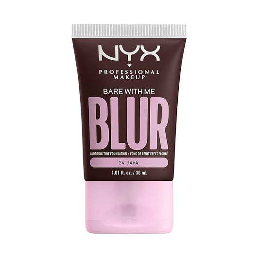 NYX PROFESSIONAL MAKEUP Bare With Me Blur Skin Tint Foundation Make Up with Matcha, Glycerin & Niacinamide - Java-Velvo Beauty
