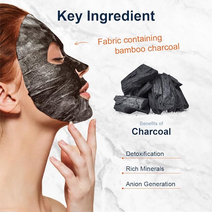 Purederm Deep Purifying Black O2 Bubble Mask Charcoal (10 Pack) – Bubble Face Sheet Mask for Purifying & Brightening-Velvo Beauty