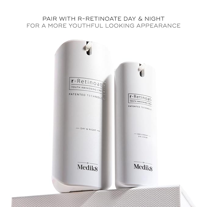 Medik8 R-Retinoate Day & Night Eye Serum - Hydrating, Healing, Skin Plumping Vitamin A - Reduces Fine Lines, Wrinkles, Dark Circles, and Other Signs of Aging - Smoothing Under Eye Radiance - 0.5 oz-Velvo Beauty
