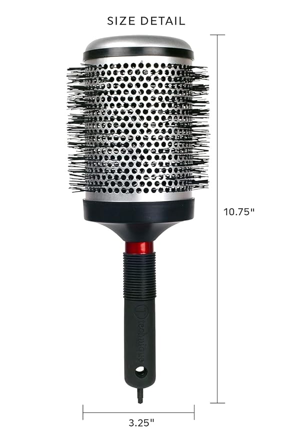 Cricket Technique Thermal Hair Brush #450 3.25” Curling, and Styling – Heat-Retaining Barrel with Anti-Static Tourmaline Bristles, Round Thermal Brush, Ideal for All Hair Types-Velvo Beauty