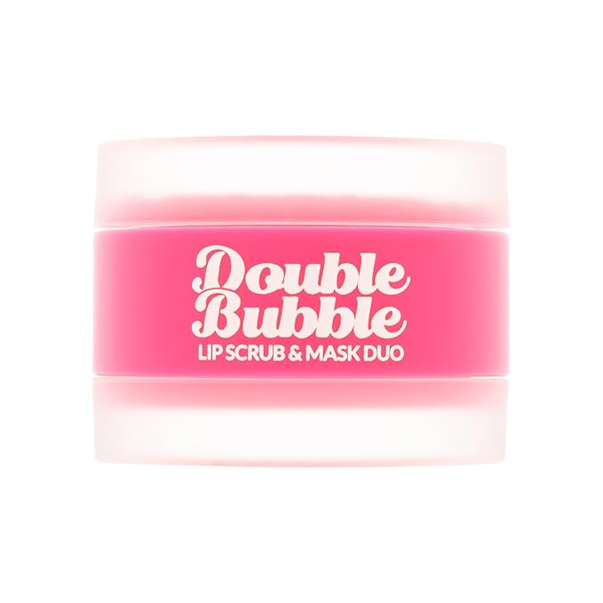 Beauty Bundle Lip Care AmorUs Double Bubble Lip Mask & Scrub Duo For Dry/Chapped/Cracked Lips Lip Exfoliant Promotes Healing & Collagen Lip Mask-Velvo Beauty