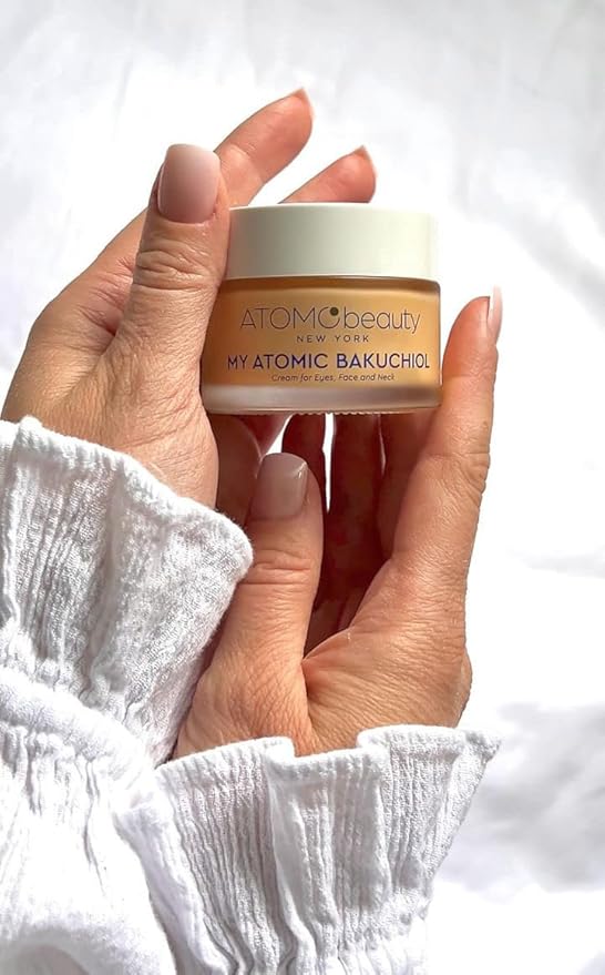 MY ATOMIC BAKUCHIOL Cream for Eyes, Face and Neck – Bakuchiol + Purified Quinoa Seed Polysaccharides | Anti-Aging, Lifting & Brightening | Retinol Alternative | Vegan & Dermatologically Tested – 45ml-Velvo Beauty