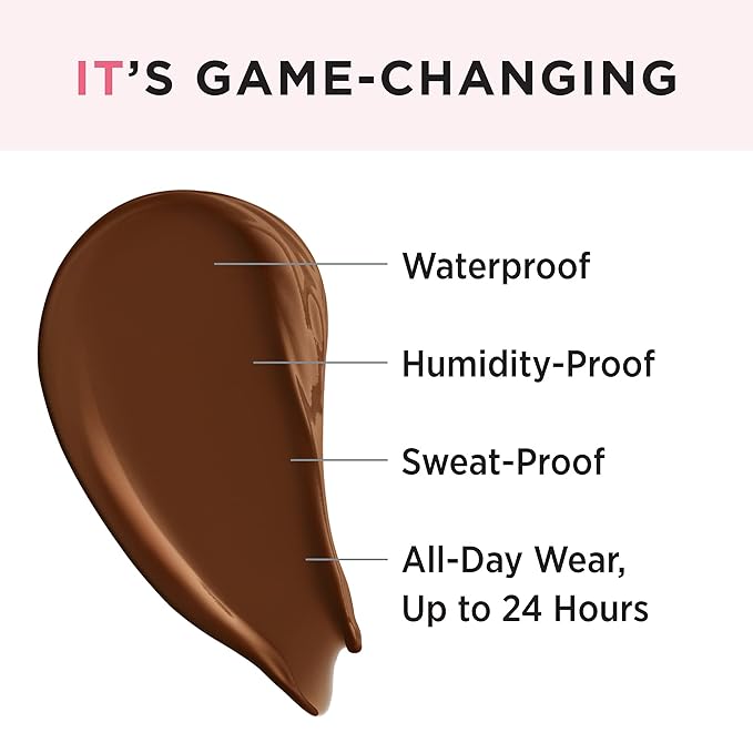 IT Cosmetics Makeup Set - Includes Supersize Bye Bye Under Eye Concealer (44.0 Deep) + Heavenly Luxe Complexion Perfection Concealer Brush (1 fl oz) - with Collagen, Hyaluronic Acid & Antioxidants-Velvo Beauty