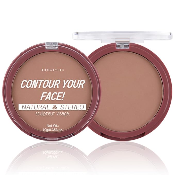 Natural Matte Light Brown Cream Contour Palette – Lightweight, Blendable Monochrome Powder, Base for All Skin Tones, Face Makeup for Women & Men, Vegan & Cruelty-Free, Paleta de Contorno en Crema Mate-Velvo Beauty